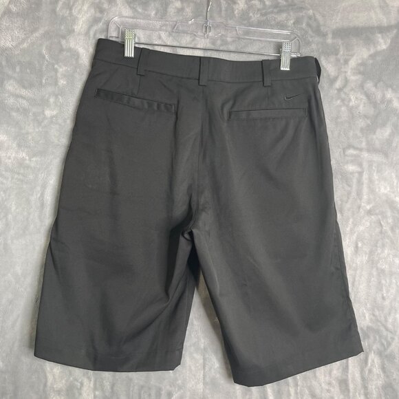 Nike Golf Shorts Mens 30 Black Tour Performance Dri Fit Flat Front‎ Pockets - Picture 3 of 10